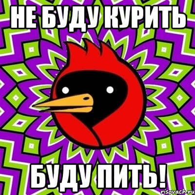 Не буду курить буду Пить!, Мем Омская птица