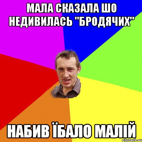 мала сказала шо недивилась "бродячих" набив їбало малій, Мем Чоткий паца