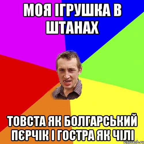 моя ігрушка в штанах товста як болгарський пєрчік і гостра як чілі, Мем Чоткий паца