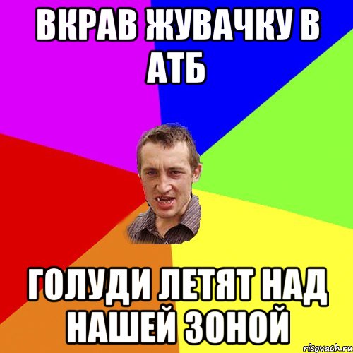 вкрав жувачку в АТБ голуди летят над нашей зоной, Мем Чоткий паца