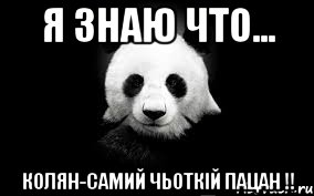 Я знаю что... колян-самий чьоткій пацан !!, Мем Панда