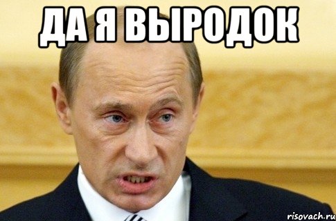 ДА Я ВЫРОДОК , Мем путин