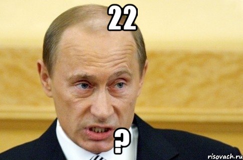 22 ?, Мем путин