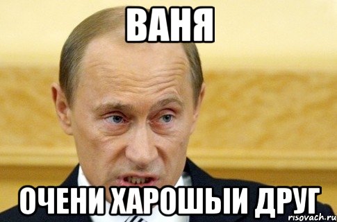 ваня очени харошыи друг, Мем путин