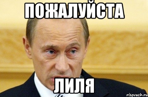 пожалуйста ЛилЯ, Мем путин