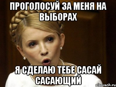 Проголосуй за меня на выборах я сделаю тебе сасай сасающий