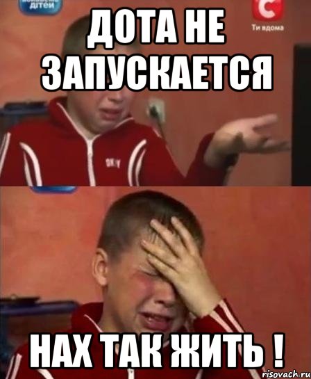 дота не запускается нах так жить !, Мем  Сашок Фокин