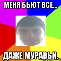 Меня бьют все... Даже муравьи.