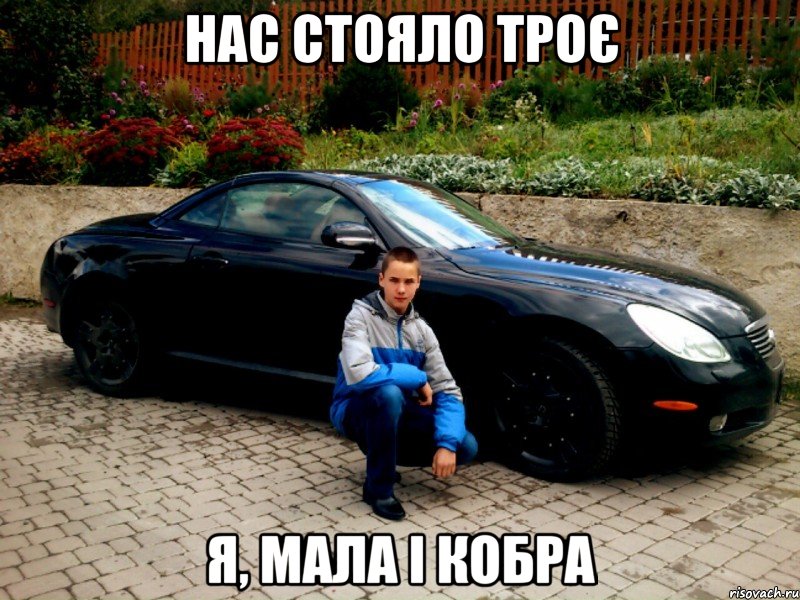 НАС СТОЯЛО ТРОЄ Я, МАЛА І КОБРА