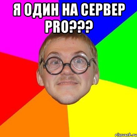 Я один на сервер PRO??? 