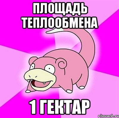 Площадь теплообмена 1 гектар, Мем слоупок