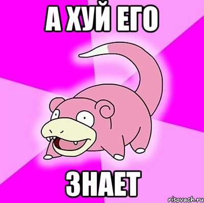 А ХУЙ ЕГО ЗНАЕТ, Мем слоупок