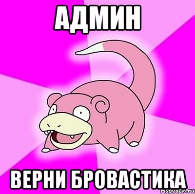 Админ верни Бровастика, Мем слоупок
