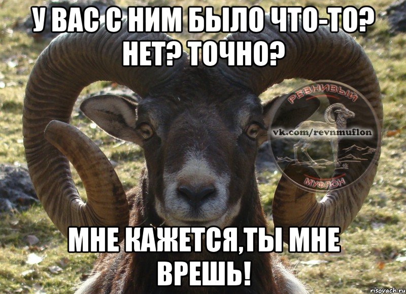 у вас с ним было что-то? нет? точно? мне кажется,ты мне врешь!