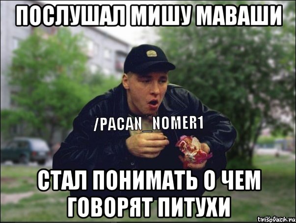 Послушал Мишу Маваши стал понимать о чем говорят питухи