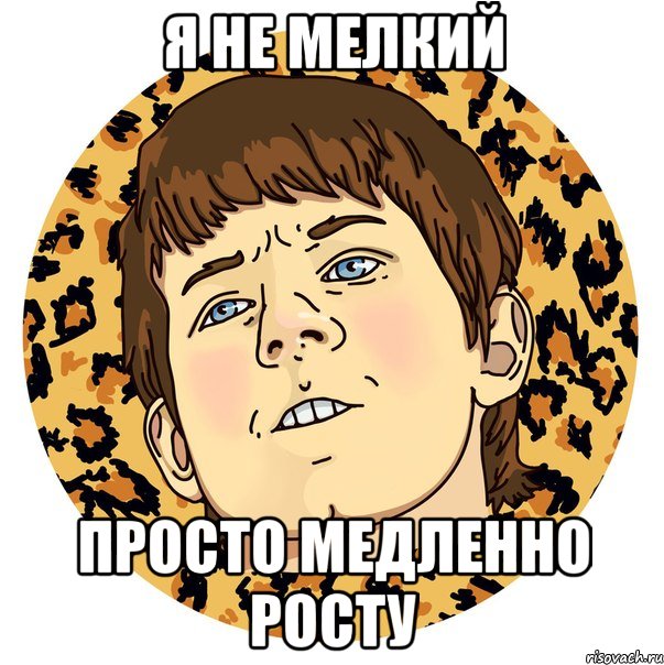 Я НЕ МЕЛКИЙ ПРОСТО МЕДЛЕННО РОСТУ