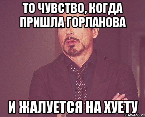 ТО ЧУВСТВО, КОГДА ПРИШЛА ГОРЛАНОВА И ЖАЛУЕТСЯ НА ХУЕТУ, Мем твое выражение лица