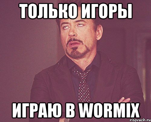 Только Игоры Играю в Wormix, Мем твое выражение лица