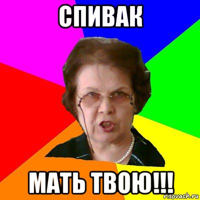 Спивак Мать твою!!!, Мем Типичная училка