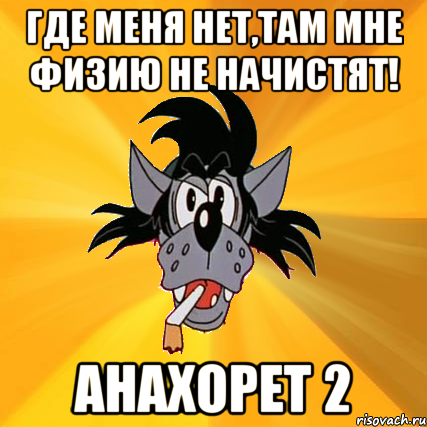 Где меня нет,там мне физию не начистят! Анахорет 2, Мем Волк