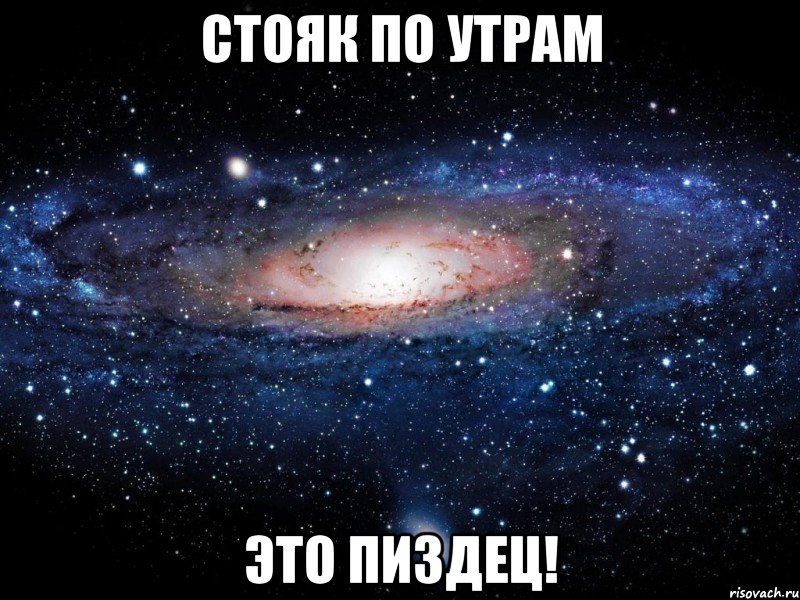 Стояк по утрам это пиздец!, Мем Вселенная