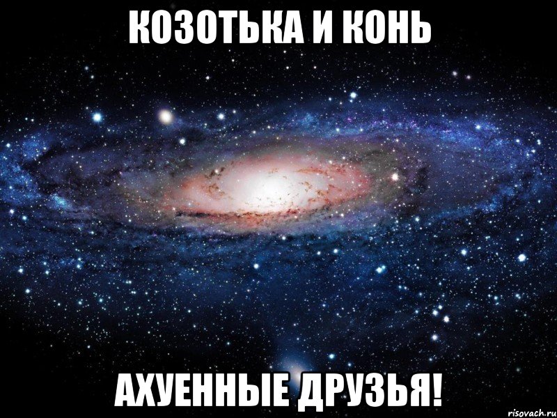 козотька и конь ахуенные друзья!, Мем Вселенная