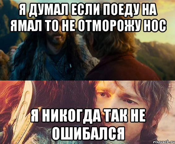 я думал если поеду на ямал то не отморожу нос я никогда так не ошибался, Комикс Я никогда еще так не ошибался