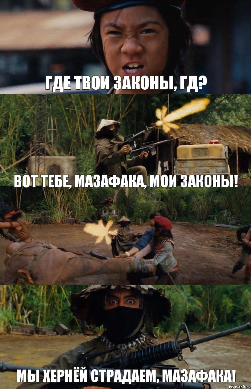 Где твои законы, ГД? Вот тебе, МАЗАФАКА, мои законы!  Мы хернёй страдаем, МАЗАФАКА!
