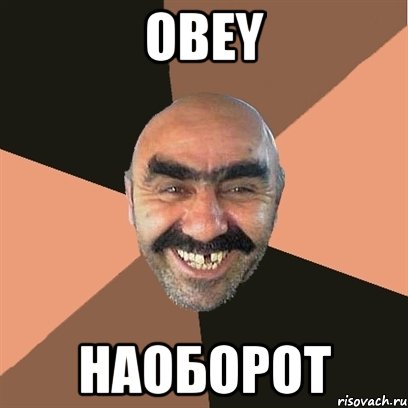 Obey Наоборот, Мем Я твой дом труба шатал
