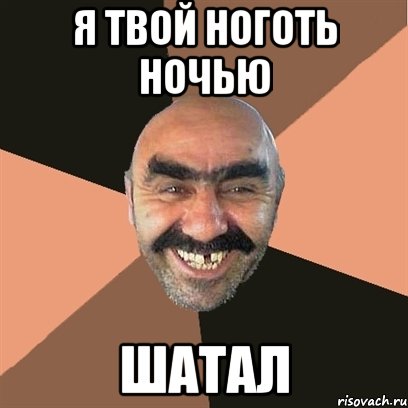 Я твой ноготь ночью Шатал, Мем Я твой дом труба шатал