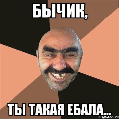 Бычик, Ты такая ебала..., Мем Я твой дом труба шатал