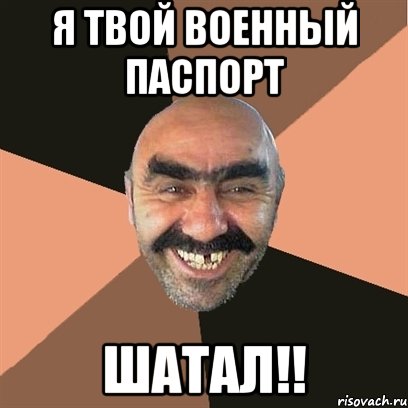 Я твой военный паспорт ШАТАЛ!!, Мем Я твой дом труба шатал