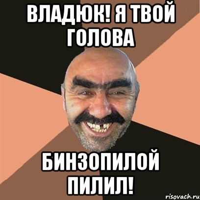 Владюк! Я твой голова Бинзопилой пилил!, Мем Я твой дом труба шатал