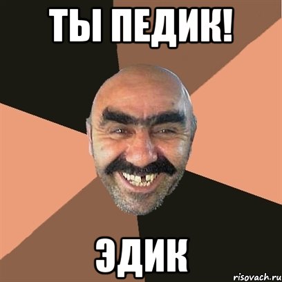 ТЫ ПЕДИК! ЭДИК, Мем Я твой дом труба шатал