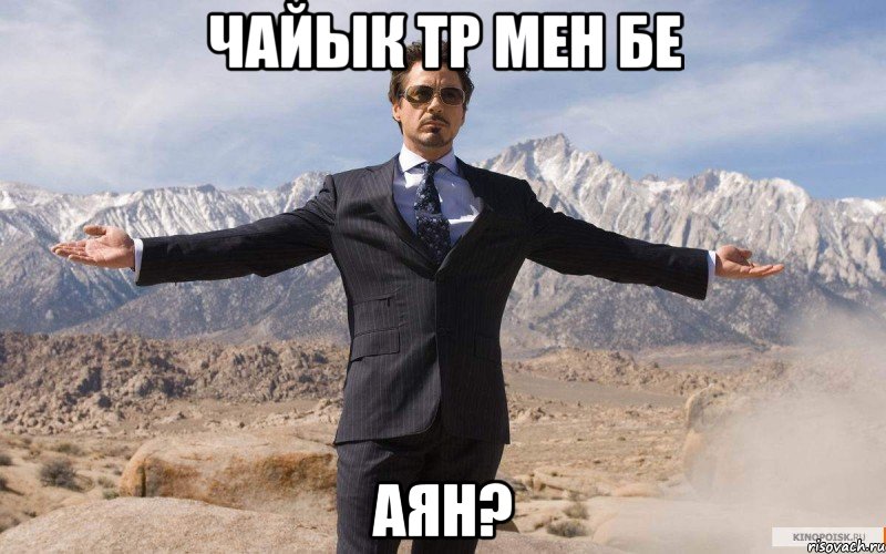 чайык тр мен бе Аян?, Мем железный человек