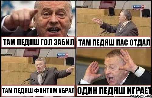 ТАМ ПЕДЯШ ГОЛ ЗАБИЛ ТАМ ПЕДЯШ ПАС ОТДАЛ ТАМ ПЕДЯШ ФИНТОМ УБРАЛ ОДИН ПЕДЯШ ИГРАЕТ, Комикс жиреновский