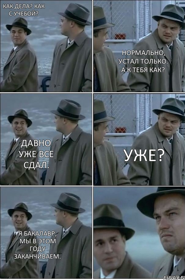 нормально, устал только. А к тебя как? давно уже все сдал. уже? Я бакалавр, мы в этом году заканчиваем., Комикс  112