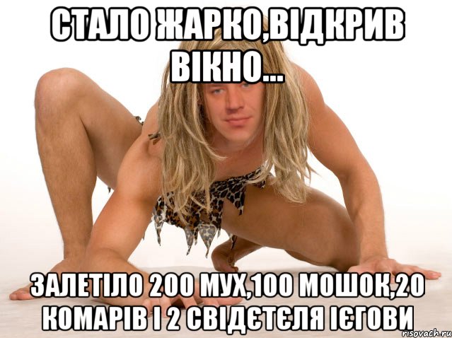 СТАЛО ЖАРКО,ВІДКРИВ ВІКНО... Залетіло 200 мух,100 мошок,20 комарів і 2 свідєтєля ієгови