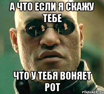 а что если я скажу тебе что у тебя воняет рот, Мем  а что если я скажу тебе