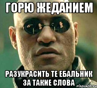 горю жеданием разукрасить те ебальник за такие слова, Мем  а что если я скажу тебе