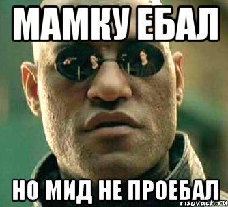 мамку ебал но мид не проебал, Мем  а что если я скажу тебе