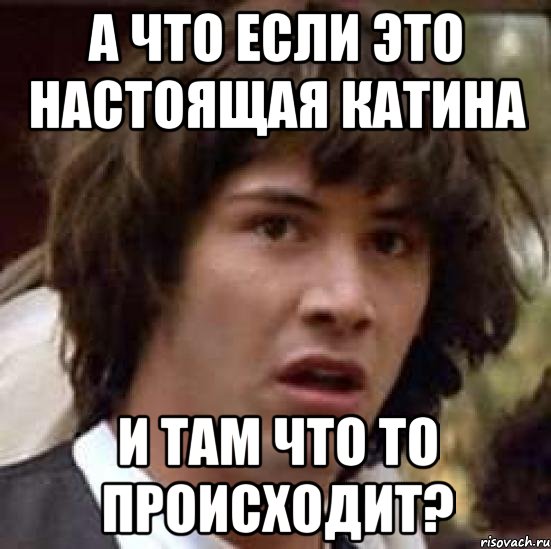 А что если это настоящая катина И там что то происходит?, Мем А что если (Киану Ривз)