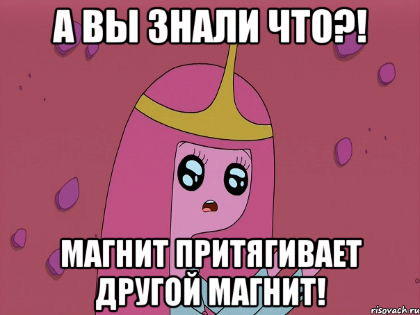 А вы знали что?! Магнит притягивает другой магнит!