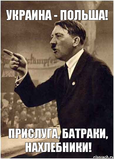 Украина - Польша! прислуга, батраки, нахлебники!, Комикс Адик