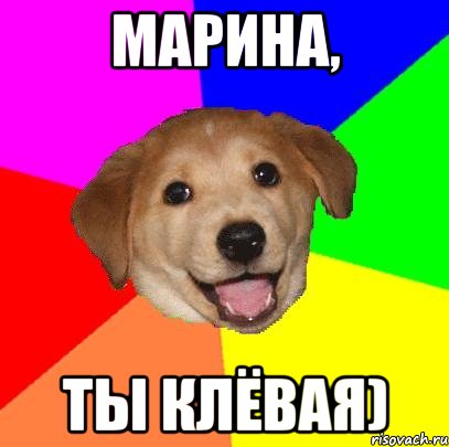 Марина, Ты клёвая), Мем Advice Dog