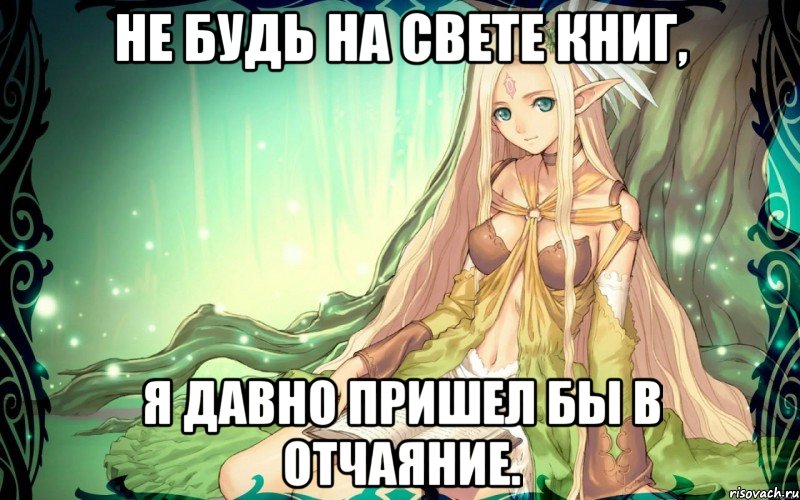 Не будь на свете книг, я давно пришел бы в отчаяние.