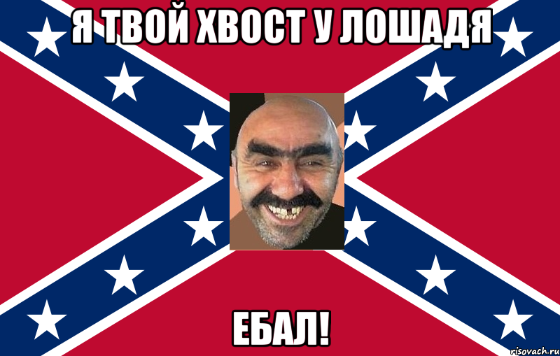 Я твой хвост у лошадя ебал!