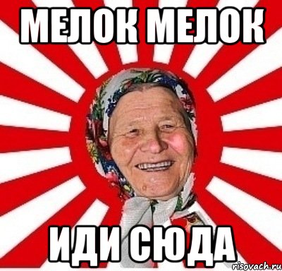 мелок мелок иди сюда, Мем  бабуля