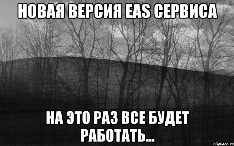 Новая версия EAS сервиса На это раз все будет работать..., Мем безысходность лес