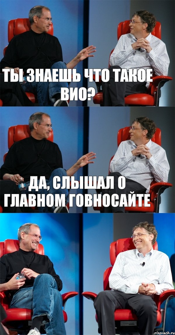 Ты знаешь что такое ВиО? Да, слышал о главном говносайте , Комикс Стив Джобс и Билл Гейтс (3 зоны)